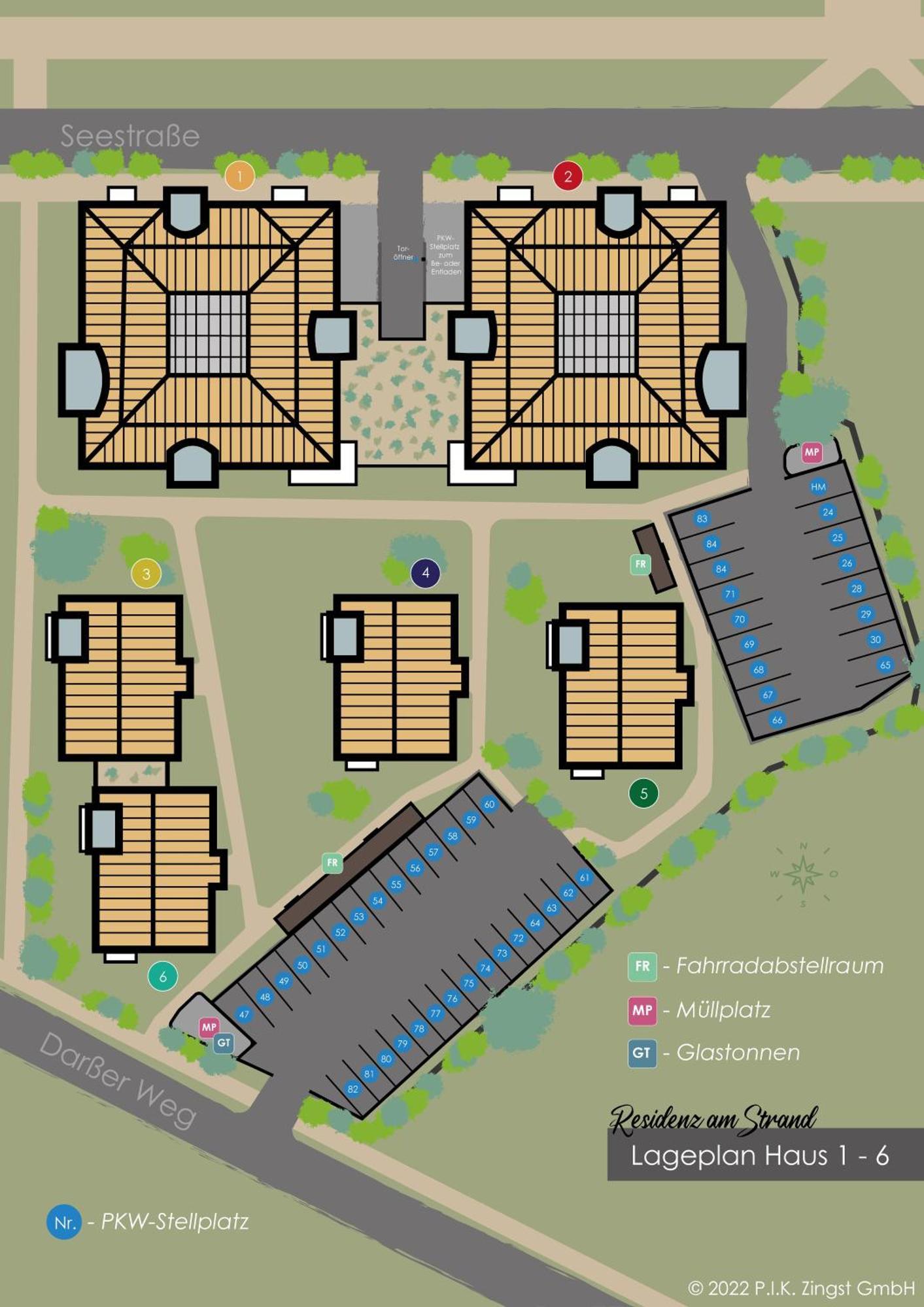 Residenz Am Strand Wohnung 4-64 Zingst Eksteriør billede